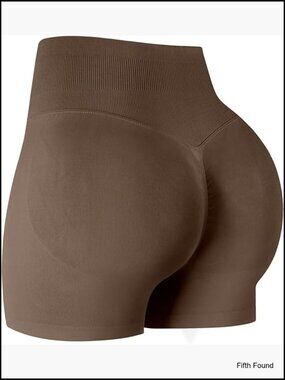 High Waisted Scrunch Butt Lifting Workout Shorts